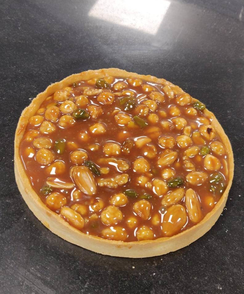 La tarte caramel-fruit sec